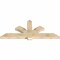 Ekena Millwork Redmond Rough Sawn Timber Gable Bracket, Douglas Fir, 72"W x 30"H x 4"D x 6"F, 10/12 Pitch GBW072X30X0406RED00RDF - alternate 4